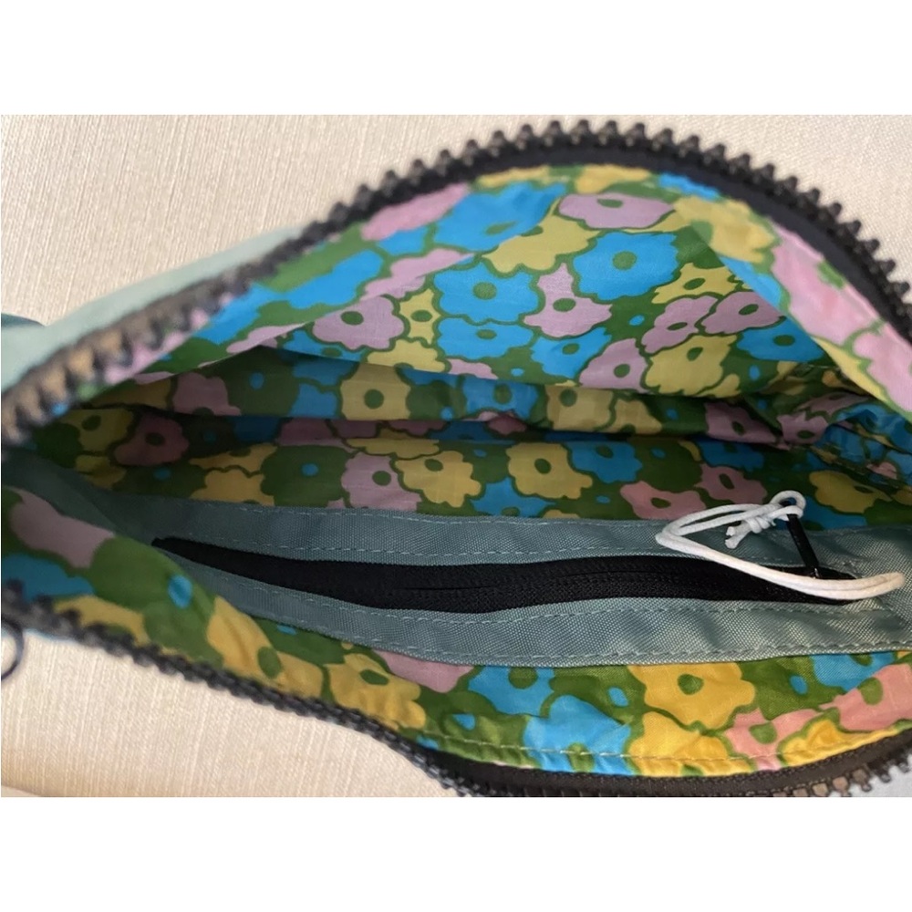 Baggu Deadstock Teal Combo small crescent